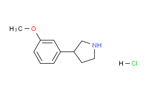 CAS No. 1095545-66-6, 3-(3-Methoxyphenyl)pyrrolidine hydrochloride
