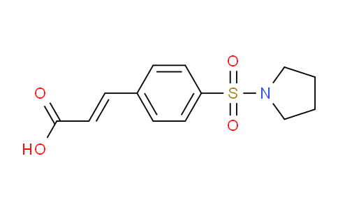 CAS No. 309733-71-9, 3-(4-(Pyrrolidin-1-ylsulfonyl)phenyl)acrylic acid