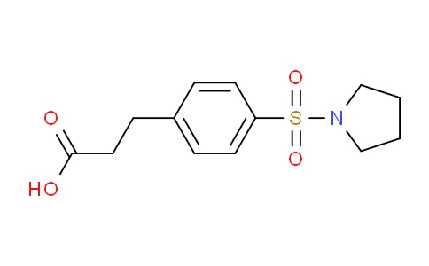 CAS No. 871544-58-0, 3-(4-(Pyrrolidin-1-ylsulfonyl)phenyl)propanoic acid
