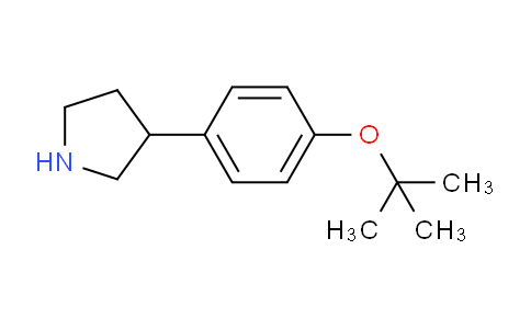 CAS No. 885277-97-4, 3-(4-(tert-Butoxy)phenyl)pyrrolidine
