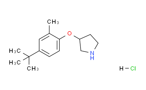CAS No. 1220030-71-6, 3-(4-(tert-Butyl)-2-methylphenoxy)pyrrolidine hydrochloride