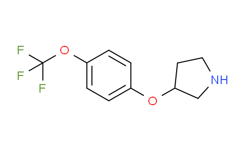 CAS No. 946715-68-0, 3-(4-(Trifluoromethoxy)phenoxy)pyrrolidine