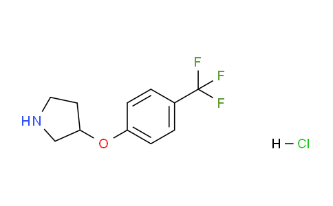 CAS No. 1211511-40-8, 3-(4-(Trifluoromethyl)phenoxy)pyrrolidine hydrochloride