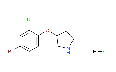 CAS No. 1220027-56-4, 3-(4-Bromo-2-chlorophenoxy)pyrrolidine hydrochloride