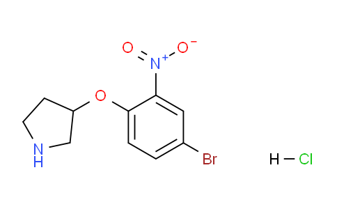CAS No. 1219976-31-4, 3-(4-Bromo-2-nitrophenoxy)pyrrolidine hydrochloride