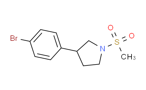 CAS No. 1467060-25-8, 3-(4-Bromophenyl)-1-(methylsulfonyl)pyrrolidine