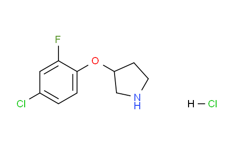 CAS No. 1354543-92-2, 3-(4-Chloro-2-fluorophenoxy)pyrrolidine hydrochloride