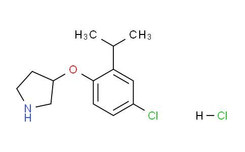 CAS No. 1220027-79-1, 3-(4-Chloro-2-isopropylphenoxy)pyrrolidine hydrochloride