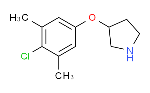 CAS No. 946726-85-8, 3-(4-Chloro-3,5-dimethylphenoxy)pyrrolidine