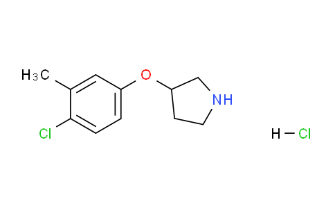 CAS No. 1219961-08-6, 3-(4-Chloro-3-methylphenoxy)pyrrolidine hydrochloride