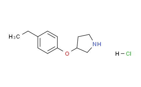 CAS No. 1185088-27-0, 3-(4-Ethylphenoxy)pyrrolidine hydrochloride