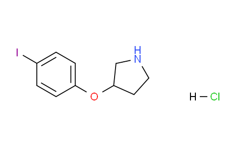 CAS No. 1220019-06-6, 3-(4-Iodophenoxy)pyrrolidine hydrochloride