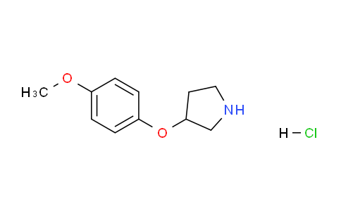 CAS No. 23123-09-3, 3-(4-Methoxyphenoxy)pyrrolidine hydrochloride