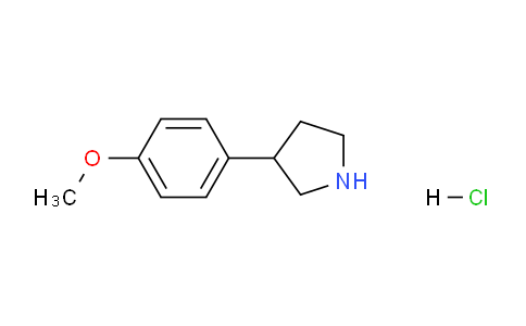 CAS No. 91246-25-2, 3-(4-Methoxyphenyl)pyrrolidine hydrochloride
