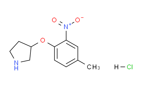CAS No. 1220037-67-1, 3-(4-Methyl-2-nitrophenoxy)pyrrolidine hydrochloride