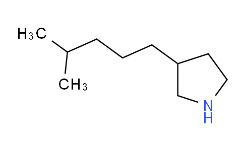 CAS No. 1220021-17-9, 3-(4-Methylpentyl)pyrrolidine
