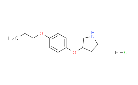 CAS No. 1219972-59-4, 3-(4-Propoxyphenoxy)pyrrolidine hydrochloride
