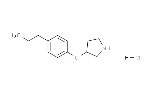 CAS No. 1220029-40-2, 3-(4-Propylphenoxy)pyrrolidine hydrochloride