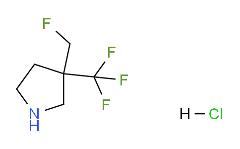 CAS No. 1823245-48-2, 3-(Fluoromethyl)-3-(trifluoromethyl)pyrrolidine hydrochloride