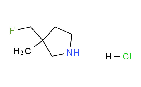 CAS No. 1823319-20-5, 3-(Fluoromethyl)-3-methylpyrrolidine hydrochloride