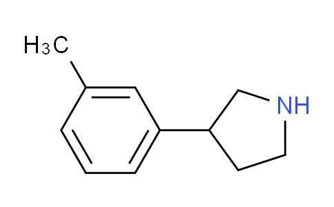 CAS No. 954220-64-5, 3-(m-Tolyl)pyrrolidine