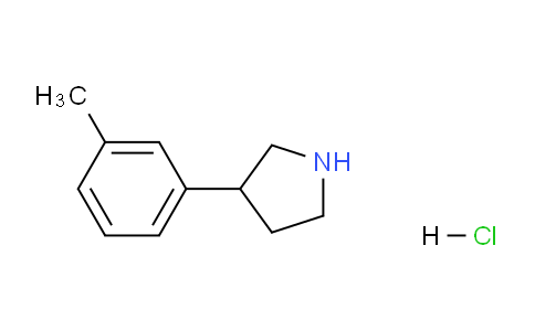 CAS No. 1187172-21-9, 3-(m-Tolyl)pyrrolidine hydrochloride