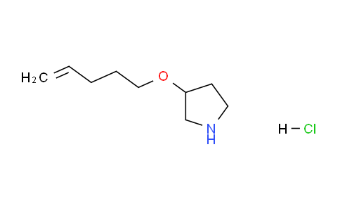 CAS No. 1220017-14-0, 3-(Pent-4-en-1-yloxy)pyrrolidine hydrochloride