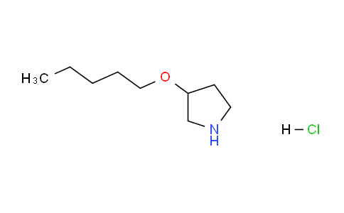 CAS No. 1219980-79-6, 3-(Pentyloxy)pyrrolidine hydrochloride
