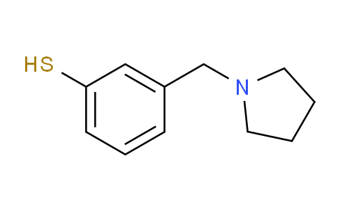 CAS No. 1211506-10-3, 3-(Pyrrolidin-1-ylmethyl)benzenethiol
