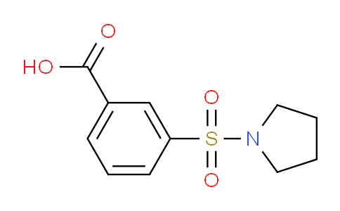 CAS No. 7326-79-6, 3-(Pyrrolidin-1-ylsulfonyl)benzoic acid