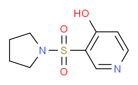CAS No. 1341377-09-0, 3-(Pyrrolidin-1-ylsulfonyl)pyridin-4-ol