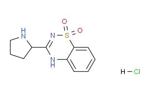CAS No. 1956328-17-8, 3-(Pyrrolidin-2-yl)-4H-benzo[e][1,2,4]thiadiazine 1,1-dioxide hydrochloride