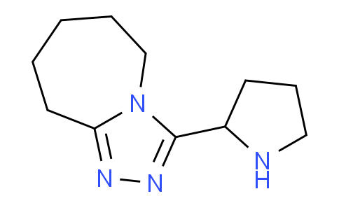 CAS No. 923690-18-0, 3-(Pyrrolidin-2-yl)-6,7,8,9-tetrahydro-5H-[1,2,4]triazolo[4,3-a]azepine