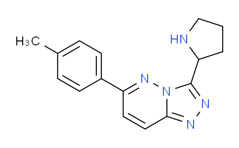 CAS No. 1706428-33-2, 3-(Pyrrolidin-2-yl)-6-(p-tolyl)-[1,2,4]triazolo[4,3-b]pyridazine