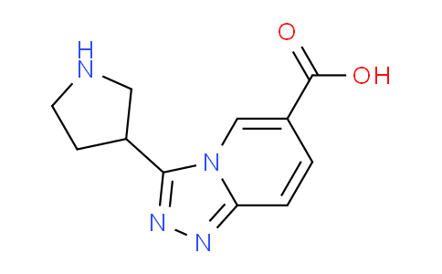 CAS No. 1273564-86-5, 3-(Pyrrolidin-3-yl)-[1,2,4]triazolo[4,3-a]pyridine-6-carboxylic acid