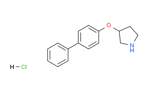 CAS No. 1185008-26-7, 3-([1,1'-Biphenyl]-4-yloxy)pyrrolidine hydrochloride