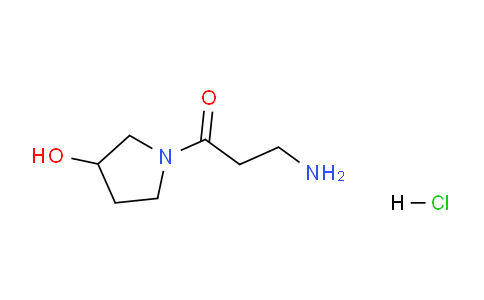 CAS No. 1220038-97-0, 3-Amino-1-(3-hydroxypyrrolidin-1-yl)propan-1-one hydrochloride