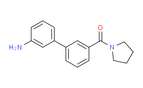 CAS No. 1335041-71-8, 3-Amino-3'-(pyrrolidinocarbonyl)biphenyl