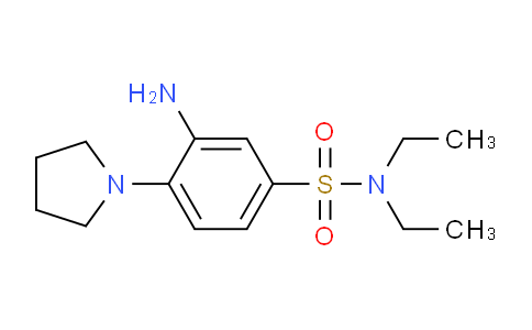 CAS No. 327088-47-1, 3-Amino-N,N-diethyl-4-(pyrrolidin-1-yl)benzenesulfonamide