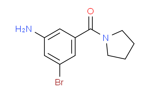 CAS No. 1375069-16-1, 3-Bromo-5-[(pyrrolidin-1-yl)carbonyl]aniline