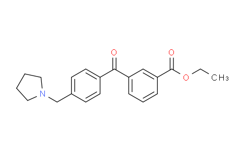 CAS No. 898776-14-2, 3-Carboethoxy-4'-pyrrolidinomethyl benzophenone