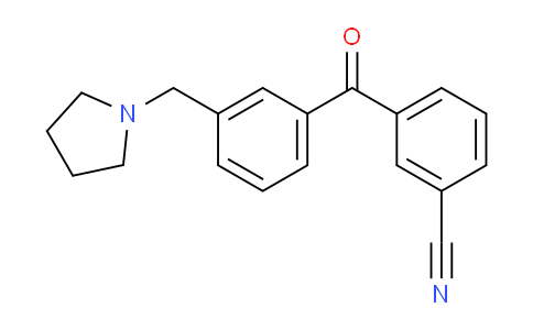 MC667192 | 898794-12-2 | 3-Cyano-3'-pyrrolidinomethyl benzophenone