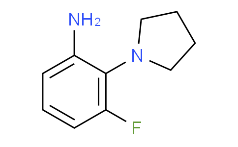 CAS No. 1233955-57-1, 3-Fluoro-2-(pyrrolidin-1-yl)aniline
