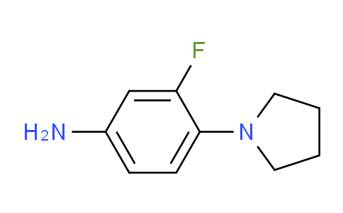 CAS No. 93246-54-9, 3-Fluoro-4-(pyrrolidin-1-yl)aniline