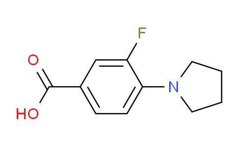 CAS No. 1021243-16-2, 3-Fluoro-4-pyrrolidinobenzoic Acid