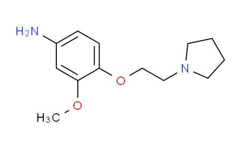 CAS No. 394248-90-9, 3-Methoxy-4-(2-(pyrrolidin-1-yl)ethoxy)aniline