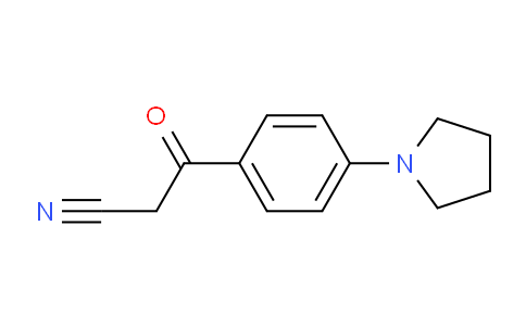 CAS No. 887595-01-9, 3-Oxo-3-(4-(pyrrolidin-1-yl)phenyl)propanenitrile