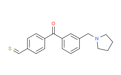 CAS No. 898770-13-3, 3-Pyrrolidinomethyl-4'-thiomethylbenzophenone