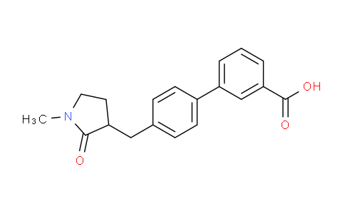 CAS No. 1361113-74-7, 4'-((1-Methyl-2-oxopyrrolidin-3-yl)methyl)-[1,1'-biphenyl]-3-carboxylic acid