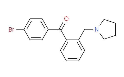 CAS No. 898774-47-5, 4'-Bromo-2-pyrrolidinomethyl benzophenone